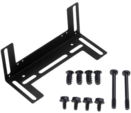 Uqezagpa Support de ventilateur convivial pour ventilateur de 8 cm/9 cm/12 cm Matériel de montage en métal pour refroidissement PC Installation facile silencieux