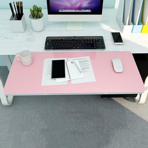Ergonomic Foldable Desk Extension for Keyboard & Mouse 90° Adjustable Space-Saving Laptop Stand Pink 65x25 cm - Ideal for Home Office & Gaming Setup