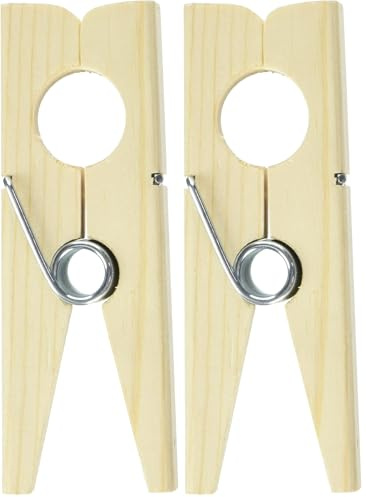 Artemio Pince à Linge géante 140 x 50 mm Objet Bois (Lot de 2)