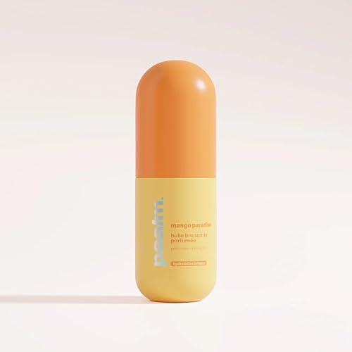 Paalm Cosmetics – Huile Bronzante Mango Paradise 100 ml – Au Bêta Carotène 5 Pourcent – Accélérateur De Bronzage – Nourrit Et Sublime La Peau – Fini Satiné