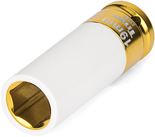 Titan 21092 1/2-Inch Drive x 19mm Non-marring Impact Deep Lug Nut Socket