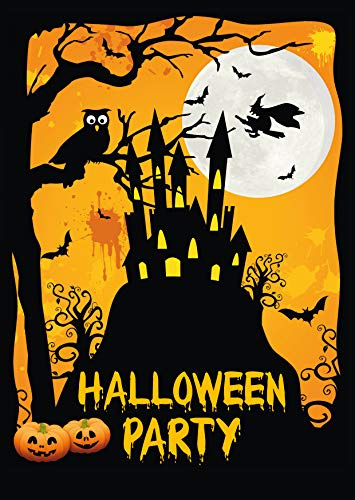 Edition Colibri Einladungskarten Halloween Spukschloss – 12 Einladungen für Grusel-Party, Kinder und Erwachsene, A6