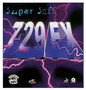 Vänskap 729 FX supermjuk bordtennisgummi Svart 1.0mm