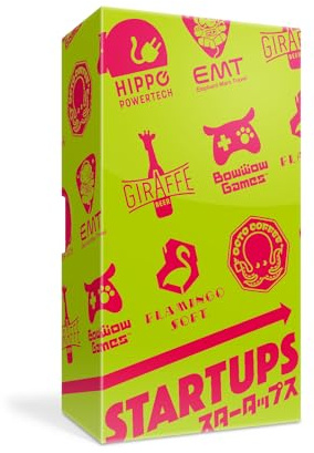 Oink Games Startups - Strategy Card Game - English Version - Ages 10+ | Tactical card game – Invest in start-ups – Secure majorities, watch the market and outsmart the competition - Portable Fun