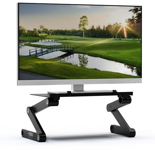 WorkEZ Monitor Stand for Desk - Single Monitor Mount Height Adjustable Monitor Stand Computer Monitor Riser for Single Computer Monitor Stand Ergonomic computer monitor stand for desk monitor mount