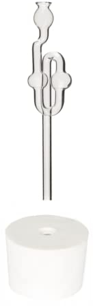 Beste Angebote Gummistopfen + Glas Gärrohr Gummikorken Gärspund Weinballon Stopfen Gäraufsatz (33/29mm)
