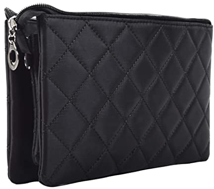 Handtaschenorganizer - CLUTCH Tasche - stabiler Taschenorganizer mit verstärkten Innenwänden - Handtaschen Organizer mit 6 Innentaschen und 3 Reißverschlüssen - Organizer Tasche - Bag in Bag