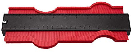 Profillehre, 12/25 cm, unregelmäßiges Profil, Konturenlehre, Lineal, Konturen-Duplikator für genaue Messung