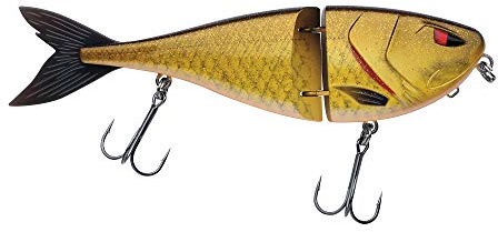 Berkley Zilla Jointed Glider Hechtköder – Langsam sinkender Glide Bait mit Fusion 19 Drillingshaken – Aggressive S-Action mit extrem lautem Rasseln – bleifrei