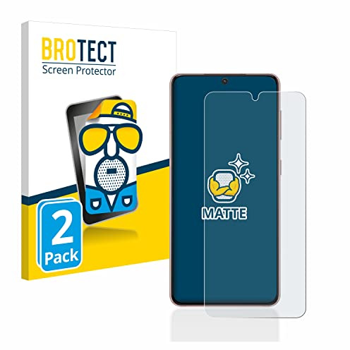BROTECT Schutzfolie für Samsung Galaxy S21 5G | 2 Stück Entspiegelnder Displayschutz Made in Germany Matte Displayschutz-Folie Anti-Reflex Anti-Fingerprint Einfache Montage