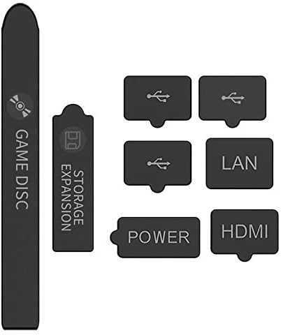 Filtro antipolvere per console Xbox Serie X - 8 tappi di polvere in silicone, copertura antipolvere per la custodia antipolvere Serie X Accessori