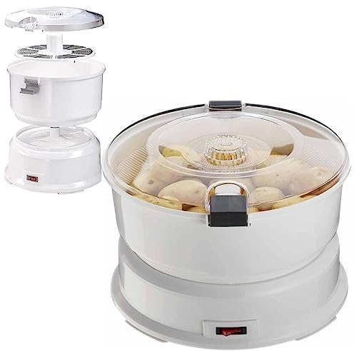 JINTAOMA Rotary Potato Peeler,Electric Potato Peeling Machine, Automatic Fruit And Vegetable Cleaner,Quick Vegetable Peeling Tool For Kitchen And Commercial Use - Automatic Salad Rotating Machine