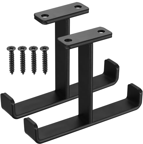 Deckenhaken Garage Schwerlasthaken, 2er Set Garagen Decken Aufbewahrunghaken, Fahrrad Wandhalterung Deckenhalterung für Skihalterung Wandhaken Leiterhaken, Autoreifen, Werkzeugen, bis 25 kg