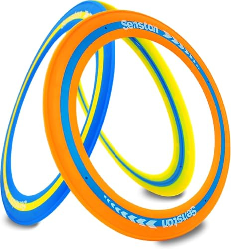 Senston Flying Ring 3x Facile da Prendere e Lanciare, Flying Disc Pollici per Tutti i Giocatori di Livello, Disco Volante per Piscina Spiaggia Cortile