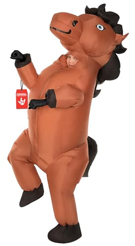Morph Prancing Horse Aufblasbares Pferd Kostüm Kinder, Pferdekostüm Kinder Jungen & Mädchen, Aufblasbares Kostüm, Halloween Kostum, Karneval Kostum, Fasching, 6-12 Jahre