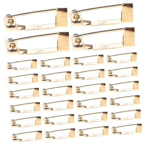 Toyvian Namensschild für Ausweise 100 Stück Metallbrosche Schmuck Broschen für Jungen und