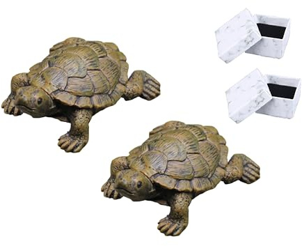 WOO MANTO Schildkröte Figur 6,5cm lang - kleine Tierfigur, Dekofigur