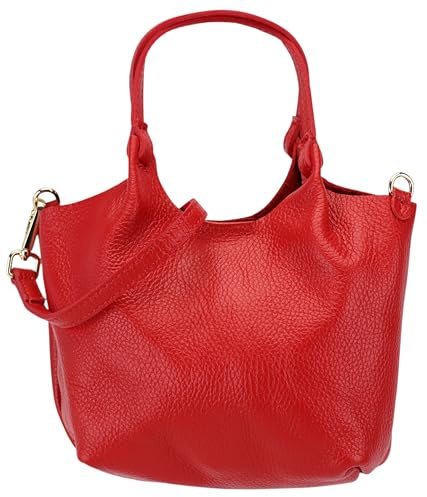 SH Leder Elegante Damenhandtasche aus Echtleder – Handtasche & Umhängetasche in Einem 26x18cm Angela G161