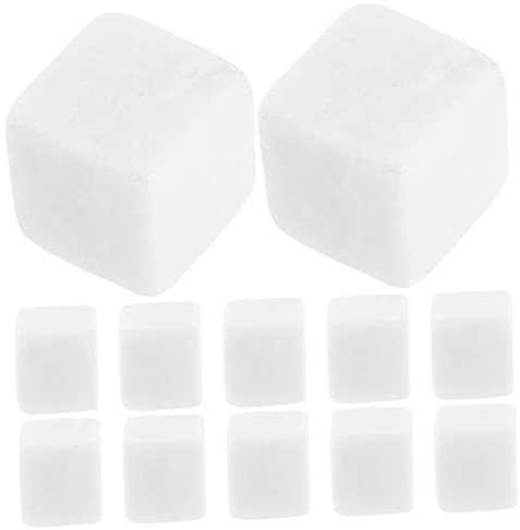 Warmhm 12 Pezzi Pietre Raffreddanti in per Bevande Riutilizzabili Ghiaccio Whisky Resistenti Compatto per Vino e Liquori Regalo per Amanti del Whisky