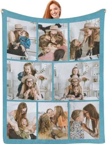 Fotodecke selbst gestalten – personalisierte kuscheldecke, Decke mit Foto, Fotodecke mit eigenem Foto, Geschenke für Mama, Papa, Großvater, Großmutter, Freunde, Geschenke zu Geburtstagen