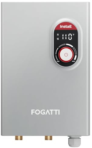 FOGATTI 11kW Tankless Water Heater Electric, 240 Volt On Demand Instant Hot Water Heater, ETL Certified, Up to 2.6 GPM for 1-2 Point of Use