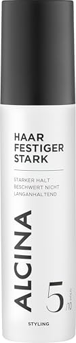 ALCINA Haar Festiger stark | 1 x 125 ml | Haarfestiger-Spray für starken Halt mit elastischem Schwung | Volumen-Styling für klassische Frisuren | Ideal für Wickler | Langanhaltend | Alle Haarlängen
