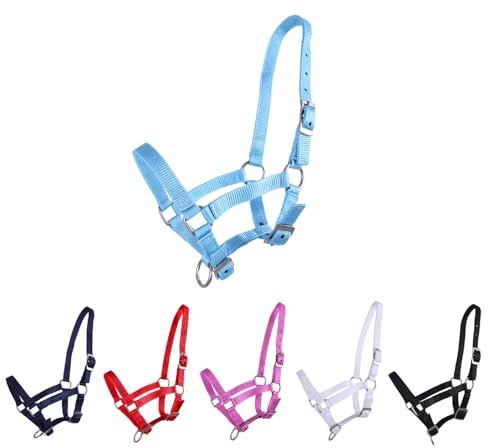 NETPROSHOP Fohlenhalfter 3-Fach verstellbar Halfter für Fohlen Falabella Shetty Pony Full