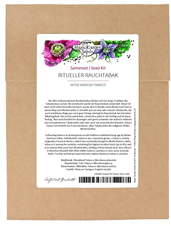 Tabacco nativo americano - set di semi con 4 varietà di tabacco tradizionali delle popolazioni indigene del Nord America