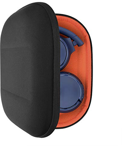 Geekria Shield Headphones Case Compatible with JBL Tune 660NC/560BT/510BT/500BT, Jr 310BT, Replacement Hard Shell Travel Carrying Bag with Cable Storage (Black)