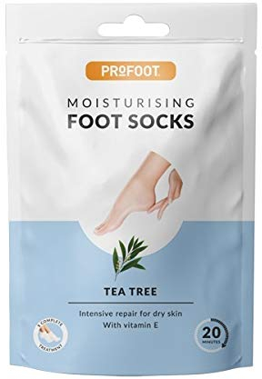 Profoot Moisturising Foot Socks - Deep Treatment for Feet - Ideal for Dry Skin - Soothes, Softens & Deeply Hydrates Cracked Heels and Skin - Intensive Repair for Dry Skin with Vitamin E & Tea Tree