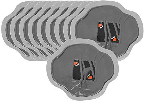 Qiilu 115mm Autoreifen Reparatur Patch, 10 Stück Auto Naturkautschuk Reifen Reifenpanne Reparatur Kalte Patches Schlauchlose Patches
