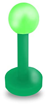Treuheld® Piercing Labret aus Kunststoff | 9 Farben | 18 Größen