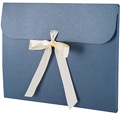 Briefumschlag 10 Stück Kuvert mit Band Geschenkbox Klein Schachtel Vintage Erntedankumschlag Festlich Umschlag für Einladungskarte Glückwunschkarte Geschenkkarton Hochzeit Weihnachten Valentinstag