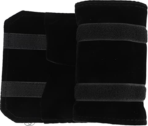 Holibanna Schwarze Velours Schmuckaufbewahrungsrolle für Damen Faltbarer Schmuck Organizer mit Praktischem Ringschutz für Reise und Zuhause zur Sicheren Aufbewahrung