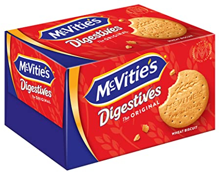 McVitie's Digestives 12 x 250 g – knusprige Kekse aus Großbritannien – unvergleichlich leckere Bisquits nach traditioneller Rezeptur – Original