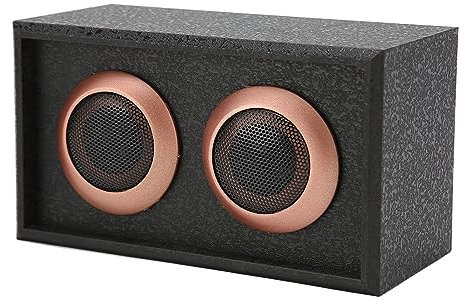 Septpenta Altavoces de Estantería de Madera para Cine en Casa, Sonido de Alta Fidelidad Sin Pérdidas, Sonido Fino y Dinámico, Altavoz Subwoofer, Altavoces de Tocadiscos para Phono(Negro)