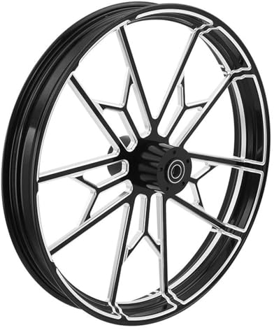 Für Harley Für Touring Für Road King Für Electra Glide 2008-2022 Vorderrad Felgennabe Single Dual Disc 18 21 23 26 30 Stahlfelge Hinterradnabe Radfelgen Kreis Nabe(Color:Dual Disc,Size:26 inch)