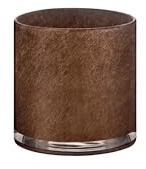blomus Windlicht -SAGA- | Farbe Espresso | Größe S | Aus Mundgeblasenes Glas; Für stimmungsvolles Kerzenlicht; Mundgeblasenes Glas mit individueller Optik