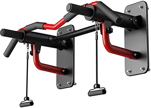 OLSKFUH Klimmzugstange, Klimmzugstangen zur Wandmontage für Krafttraining, robuste Klimmzugstange zur Wandmontage mit Übungsbändern, max. Gewicht 300 kg