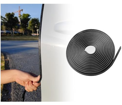 5M U-Form Autotür Kantenschutz,Weiches Gummi Kantenschutzprofil für Kanten Zwischen Tür und Karosserie,Universal Auto Türkantenschutz Auto Zubehör für Autotür,Motorhaube,Kofferraum (5M)