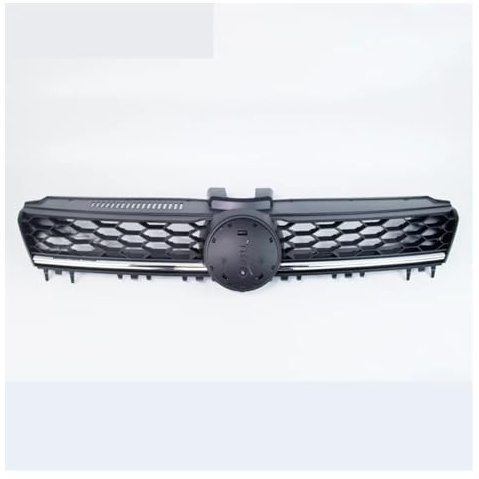 Griglia Paraurti Per VW Per Golf7 Per MK7 2014-2017 Griglia Anteriore A Nido D'ape Per Radiatore Centrale Per Auto Da Corsa Griglia Per Radiatore Anteriore(Silver Line)
