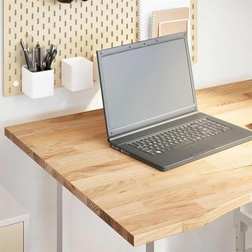 Vopese Eichenholz Schreibtischplatte 100x80cm, Naturfarbe, für Arbeitszimmer und Home Office - Massives Holz, robust und vielseitig Model4009016