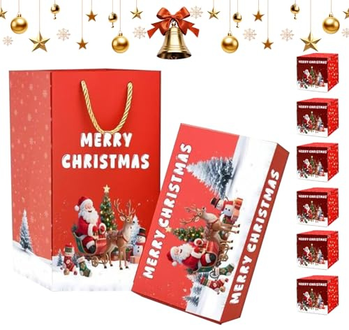 Weihnachts-Explosionsbox, Festlicher Weihnachtsroter Umschlag Pop-up Box, Aufbewahrungsbox Für Geschenkgeld Und Schmuck Für Feiern Hochzeit Halloween