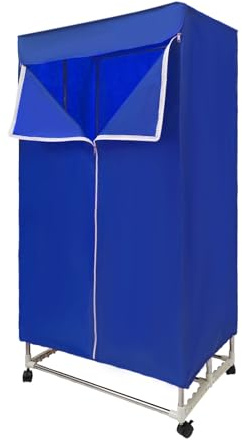 Secador de ropa eléctrico portátil armario plegable calentador eléctrico para el hogar caravana lavandería IPx1 temporizador silencioso, hasta 30 kg para secar ropa, toallas, vaqueros