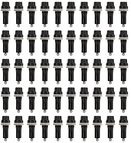 Soporte eléctrico montado en panel eléctrico, 50 unidades, alta temperatura, gran torsión, buena fijación para coches, células solares, equipos industriales, composición fenólica, negro, 10 A