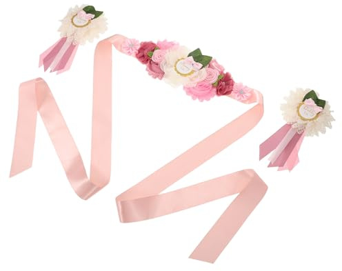 EPIGEIST Cinturón Decorativo De Maternidad Con Flores Para Mujer Para Vestido De Maternidad Para Sesión De Fotos Para Vestido De Novia