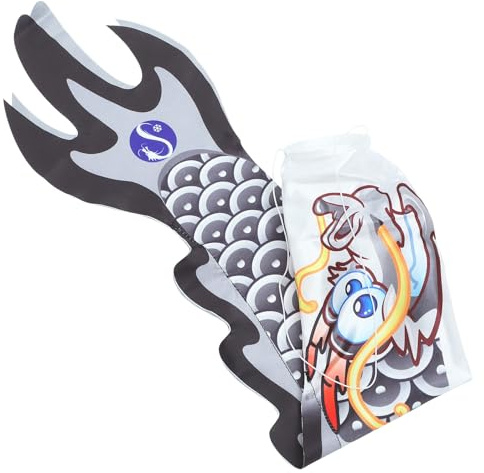 MOBUTOFU Drachen Windsack aus Satin für Garten und Terrasse Wetterfeste Hängefahne mit Einzigartigem Design und Lebendigen Farben für Festival Feiern
