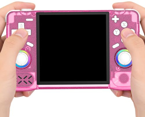 Snnowdate Console Giochi Portatile Retrogaming Emulatore Integrato Linux (Rosa) | Schermo IPS da 4 pollici, emulatore integrato, giochi retrò, WiFi, console portatile per viaggi e tempo libero