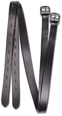 WALDHAUSEN Star Steigbügelriemen, 120 cm, schwarz