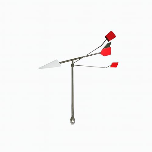 ARBO-INOX -Windanzeiger Wind King der den Wind verklickert – Rostfreie Masttop Windfahne – Edelstahl rostfrei